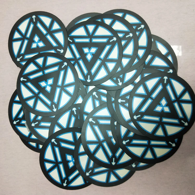 round shape hero CUSTOM EL PANEL sound activated el panel for tshirt