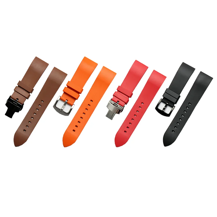 Оптовая продажа с завода, противоскользящий водонепроницаемый силиконовый ремешок для часов