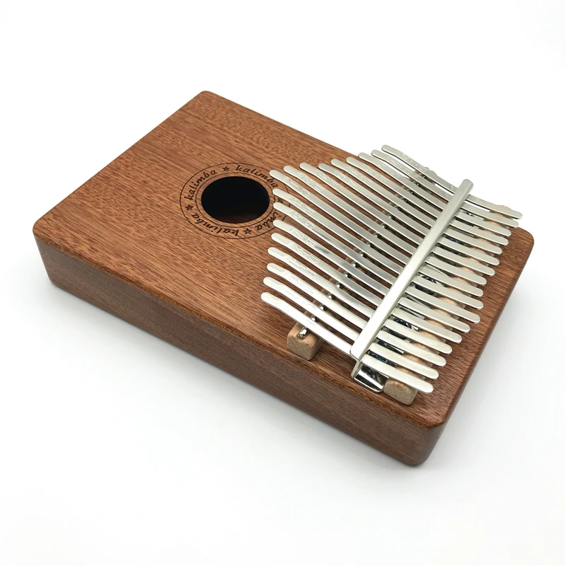  17 клавиш sapele kalimba большой палец пианино Пальчиковое Мини Деревянный акустический музыкальный