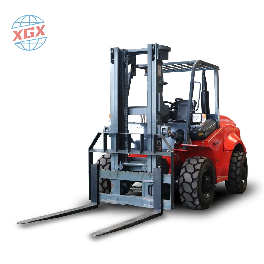 High Quality 4X4 4WD Hydraulic Off Road All Rough Terrain Diesel Forklift
