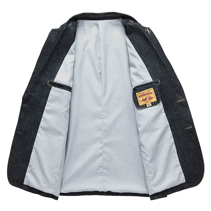 Новая мужская Высокая куртка мужской джинсовый костюм куртка современный стиль джинсовая куртка