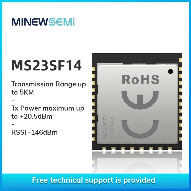 ST LoRaWAN STM32WLE5CC MS23SF1 Module Low-Power Ultra-Long Rang SPI, UART, I2C, DAC, ADC Interface +20.5dBm
