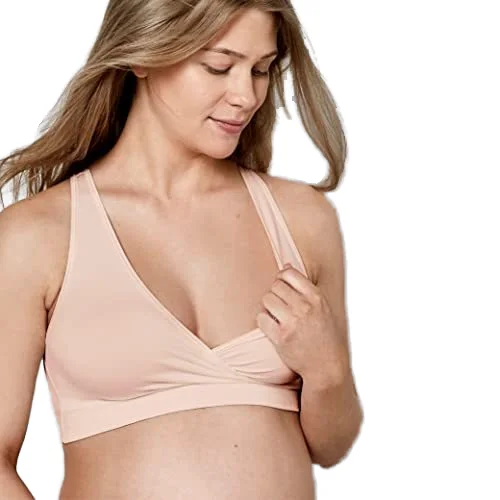 Temu Hot Sale Breathable Traceless Pregnant Maternity Soft and Seamless Maternity Sleep Bra