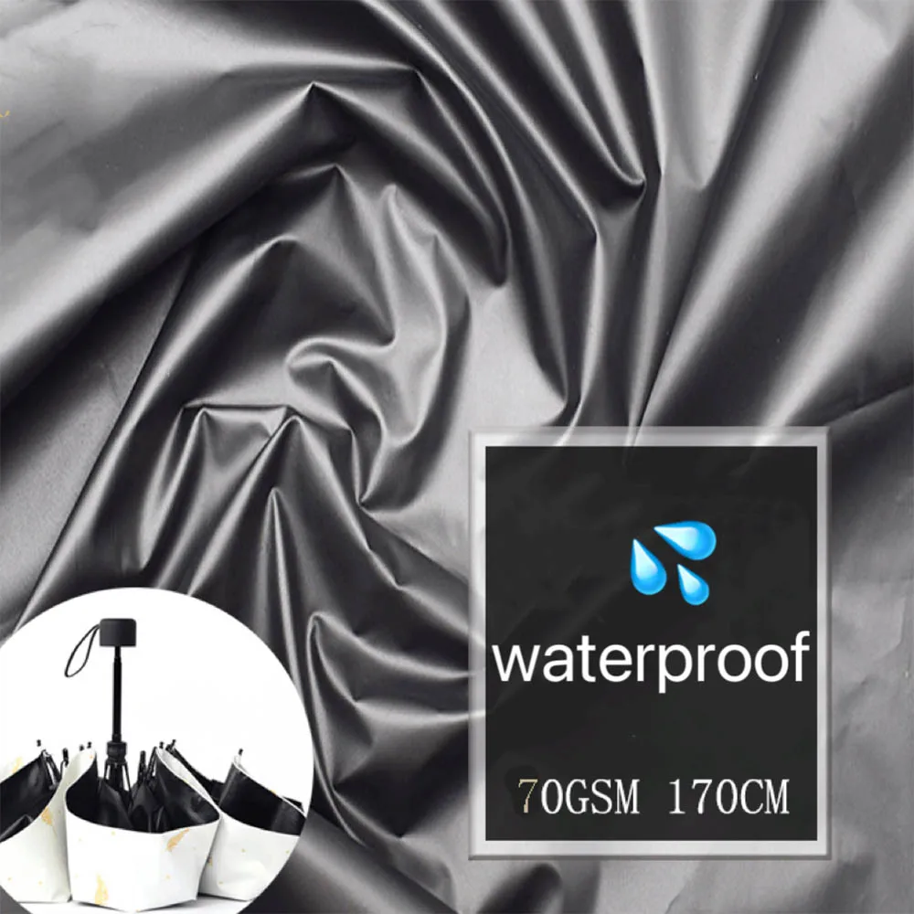 Cheap Price Black glue coating 100% polyester pongee fabric uesd sun umbrella tent
