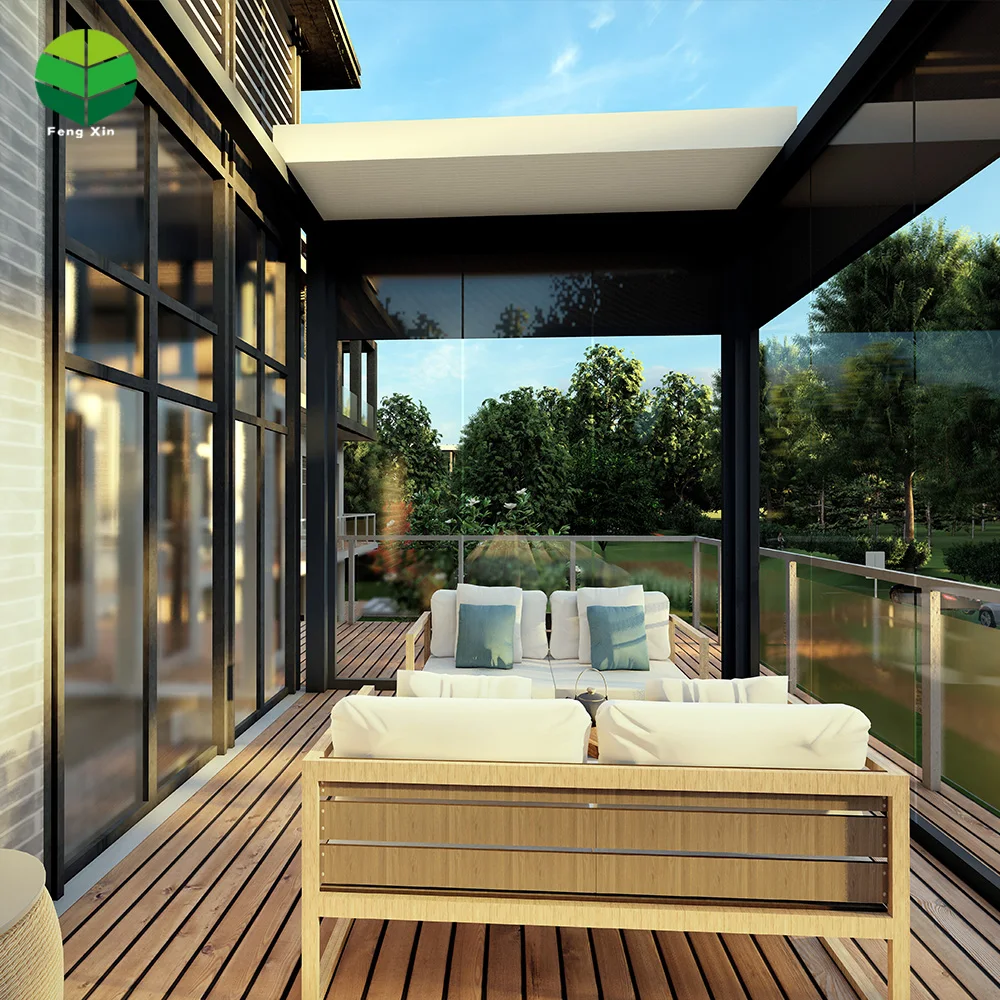 Metal Slats Deck Canopy Louver Sun Panel Powder Coated Gazebo Pergola Bioclimatic Louvered Aluminum for Window Made in China