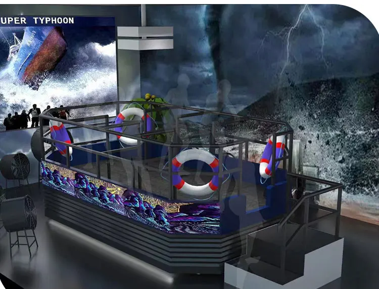 VR theme park device vr virtual game machine typhoon simulator 9d virtual reality cinema for sale
