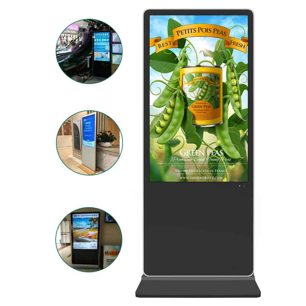 Indoor touch advertising video  screen  43 55 65 inch commercial Android lcd digit signag display