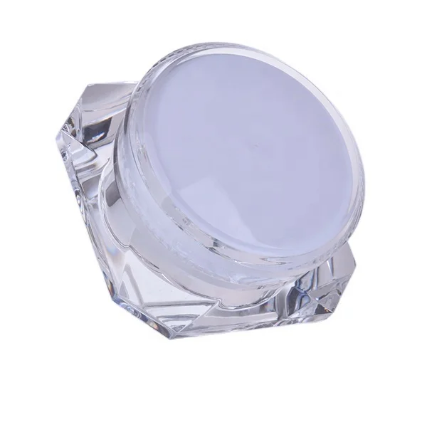Hot sale acrylic empty diamond 15g high end cosmetic jar cosmetic jar levis