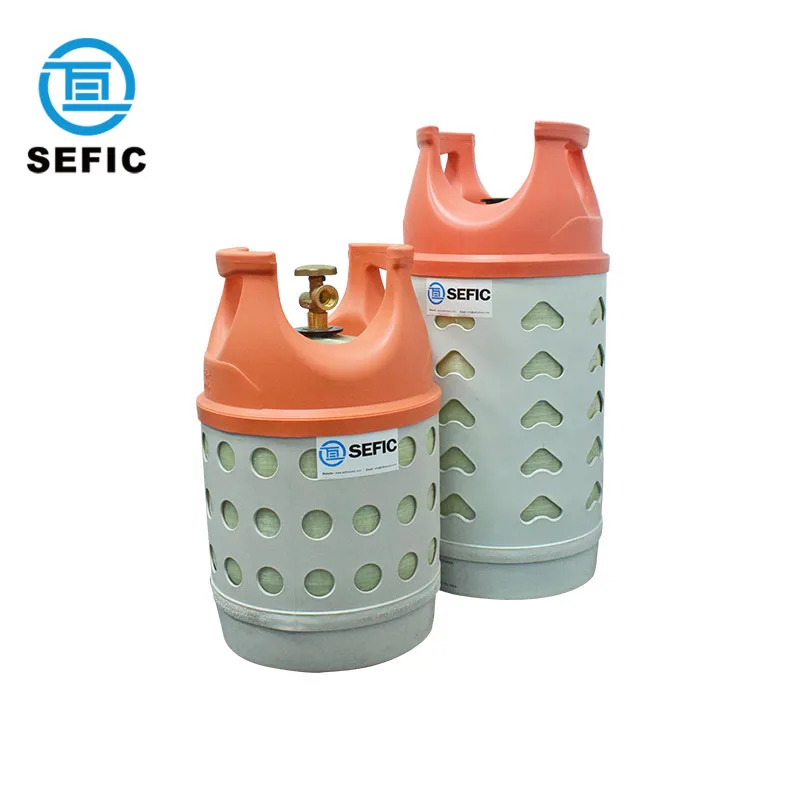 Direct Selling 28.6L Composite Material 12kg Liquefied Petroleum Gas Lpg Gas Cylinder