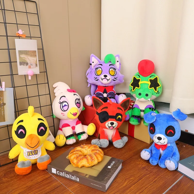Wolf Duck Fnaf Plush Toy Five Nights At Freddy Funkin Stuffed Doll Fazbear Bear Foxy Rabbit Bonnie Chica Peluche Juguetes Gift