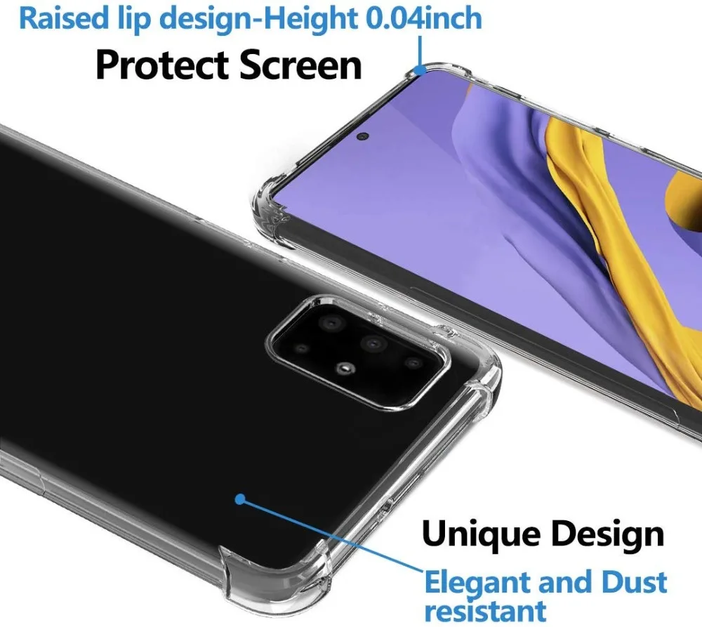 Shockproof Clear Transparent Silicone Phone Case For Huawei Honor P20 P30 Mate 20 X Lite Pro Transparent Protection Back Case