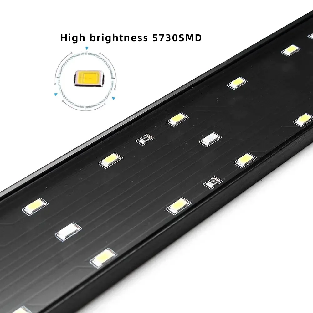 High Performance Chihiros Wrgb 2 Led Aquarium Lighting Clip Coral Reef Lamp Aquarium Ultra-thin Aluminum Rear Shell