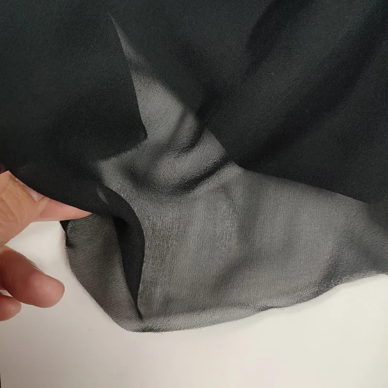 China pure silk crepe chiffon fabric silk georgette gauze fabric