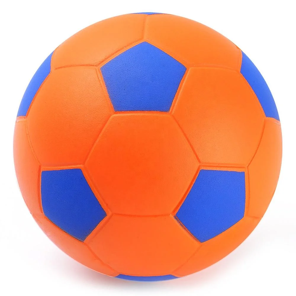 Factory custom color logo  3/4/5 PU foam soccer football for children and adult to outdoor sports  playing training soft ball