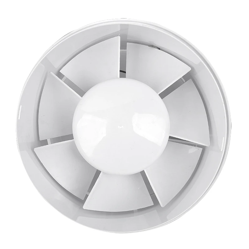 New Fashion Commercial Plastic Toilet Bathroom Round Suction Extractor Fan Wall Mount Duct Ventilation Exhaust Fan For Hotel