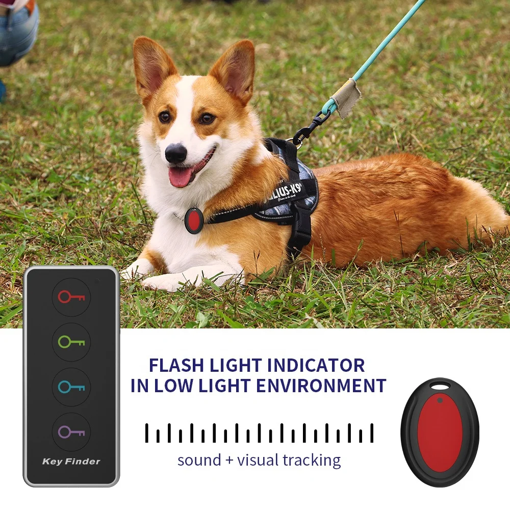 New Wholesale Christmas Gadgets Remote Smart Key Finder Wireless 4 Receivers With Night Light