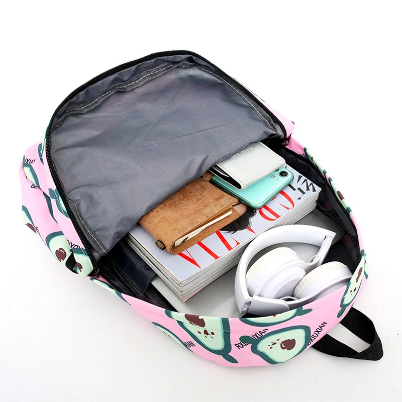 2024 New Trendy Campus Fashion Back Pack Bag for Women Mens Backpack Luxury Bags Child Schoolbags Girl 3 Set