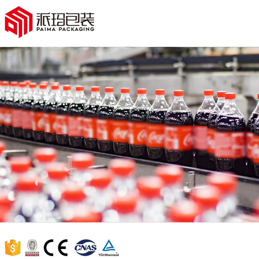Monoblock high-accuracy automatic 3 in 1 small scale pet bottle carbonated filling machine