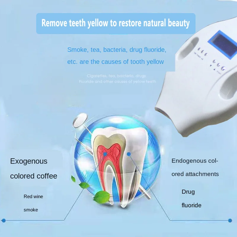 Аппарат для отбеливания зубов Стоматологическая лампа стоматологическое Отбеливающее устройство аппарат 40 Вт