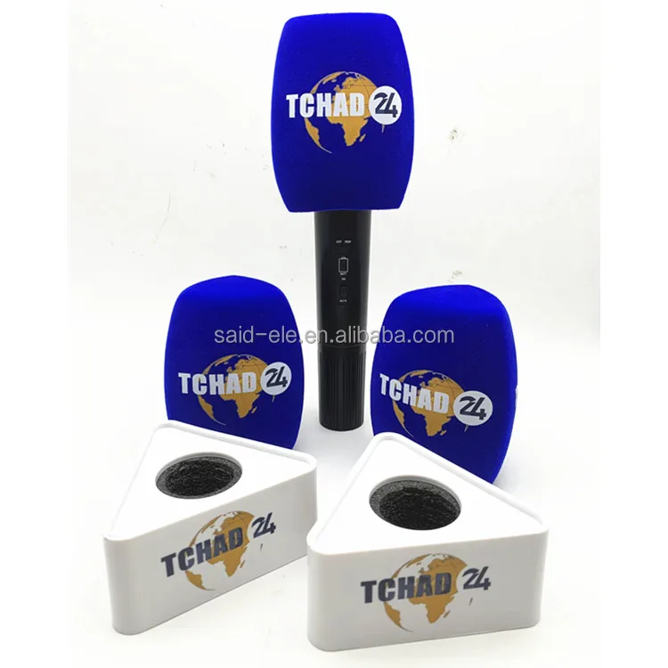 Африканская газета, газета, журналист, микрофон, флаг, логотип микрофона, крышка с напечатанным микрофоном, ветрозащитные стекла