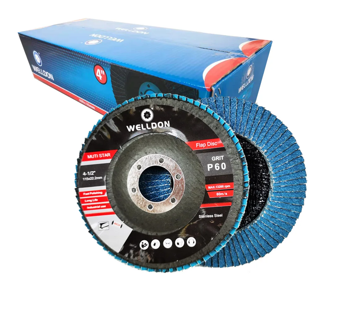 wholesale professional zirconia 4.5 inch 80 grit flap disc angle grinder  flap disc grinding top abrasive ceramic flap disc