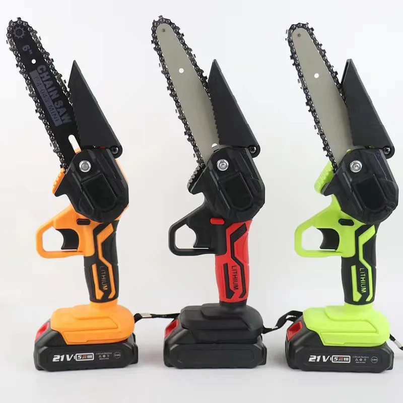 Lithium powered portable small rechargeable electric power mini handheld hand tree cutting homelite cordless battery chainsaw
