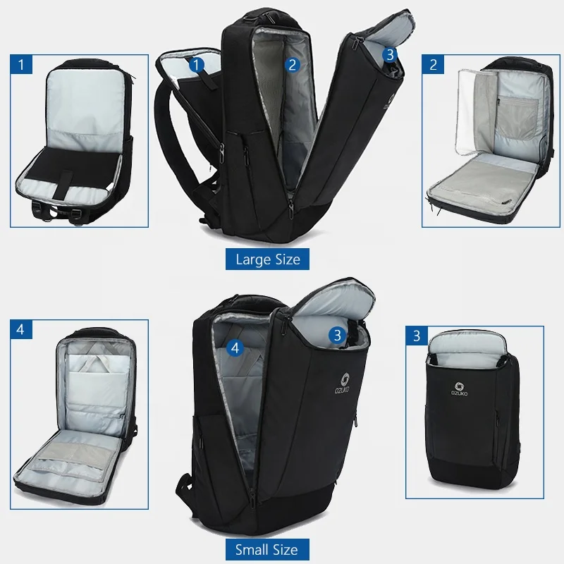 Ozuko D9060 Usb 15 6 дюймов рюкзак спортивная сумка для путешествий изготовленным на заказ логосом пеший Туризм Рюкзаки Мужская ноутбука школьные