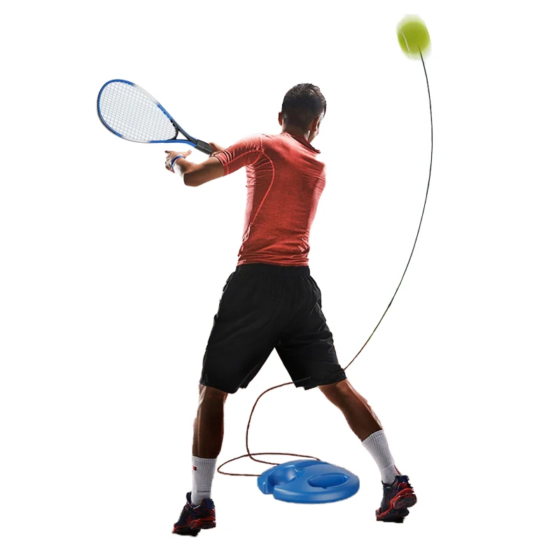 Portable high quality tennis training equipment series advanced single tennis training device for beginners
