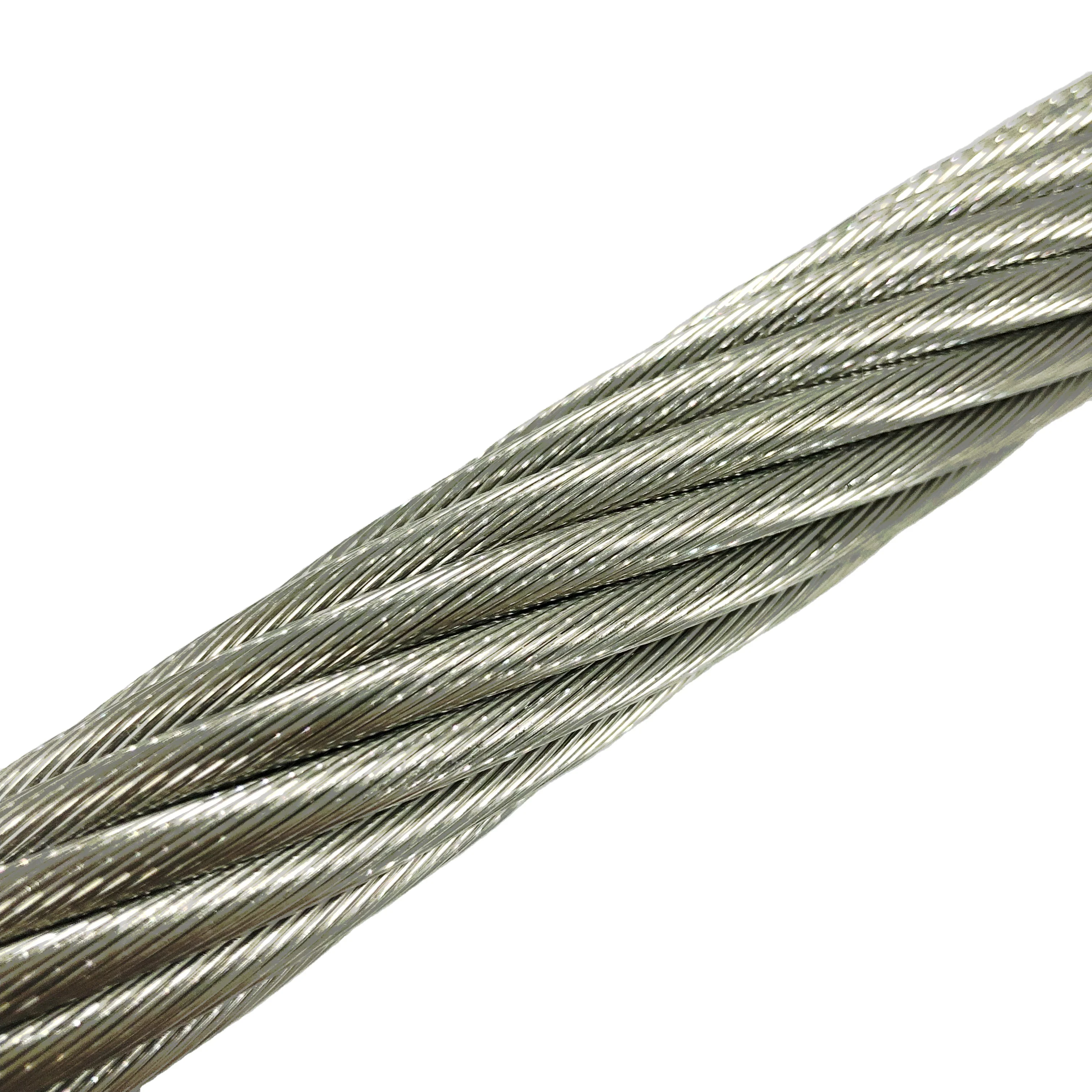 Производитель 304 7x7 3 мм ПВХ покрытые типы оцинкованной стальной трос