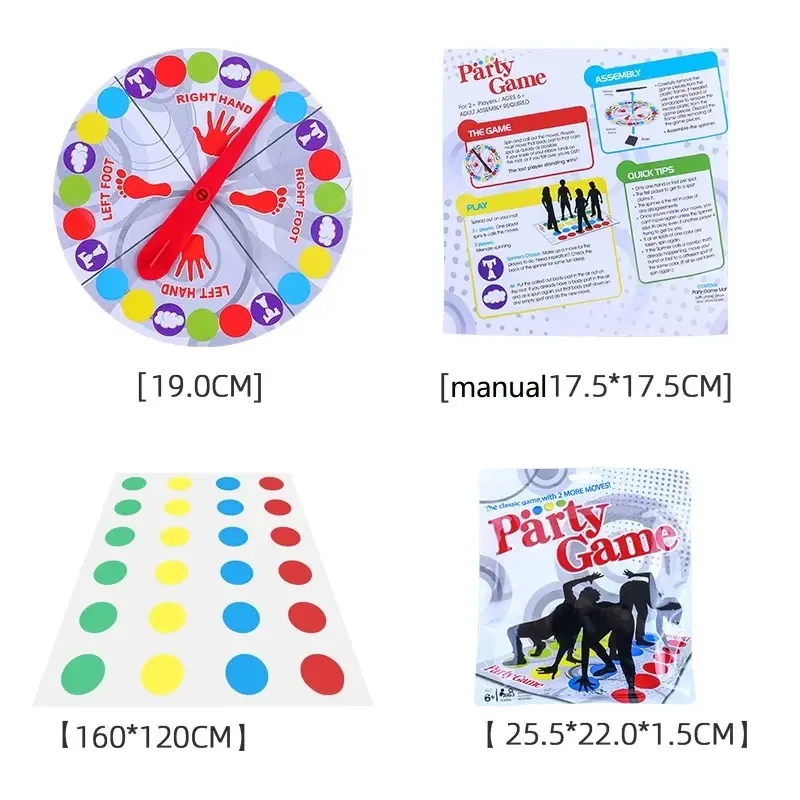 Family Party parent-child interactive  Indoor Outdoor Game body interaction outdoor family friend twister game