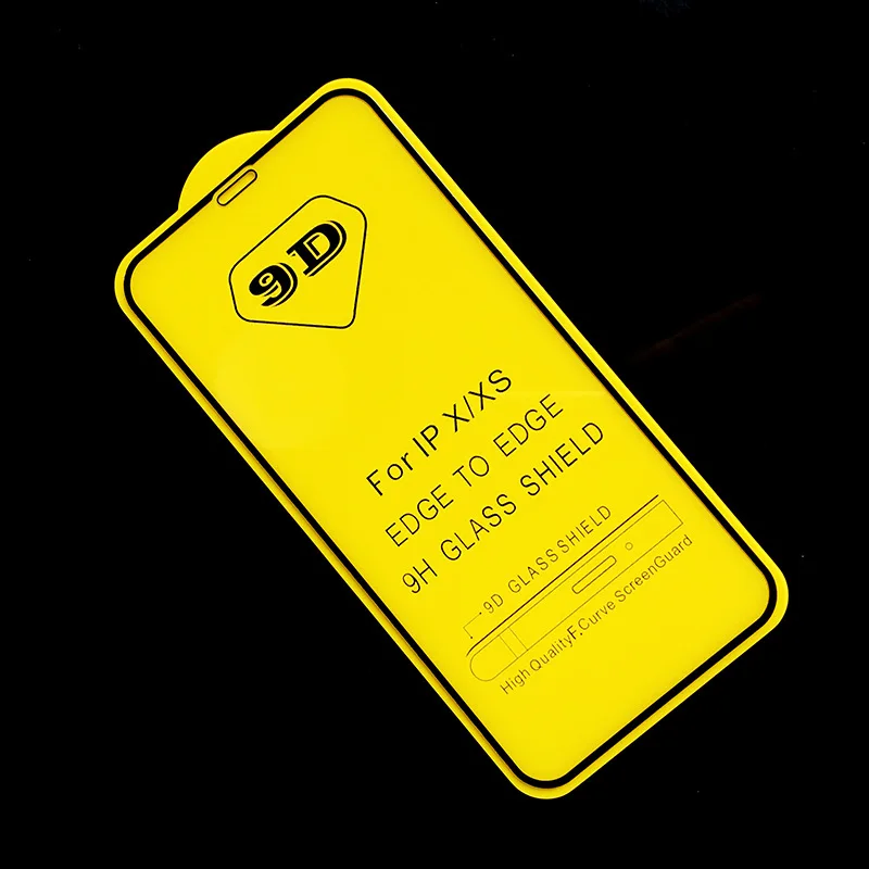 Защитное стекло 9D для экрана закаленное 9H iPhone 11 12 Pro XR XS Max 13 mini 14 8 7 6