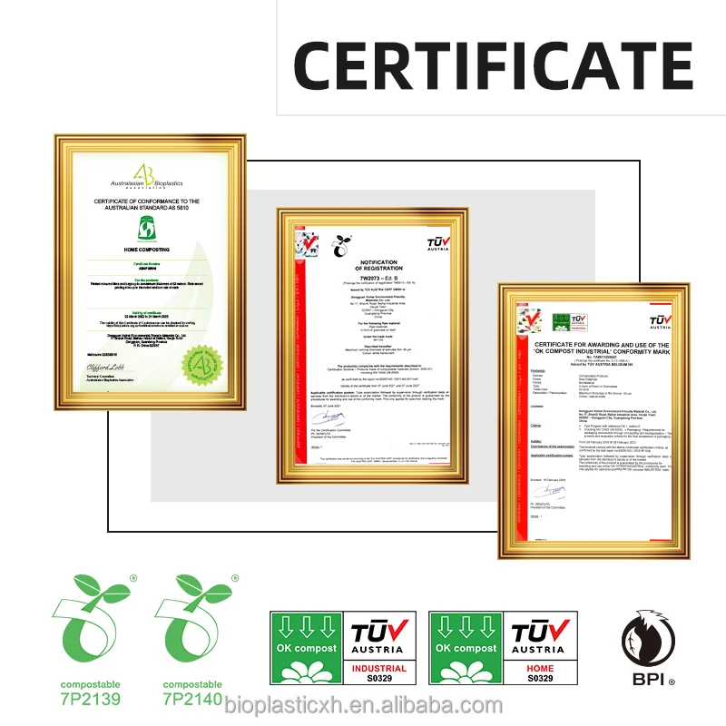 Custom printed extra thick compostable produce bags heavy duty fresh produce packaging bag for fruits and vegetables