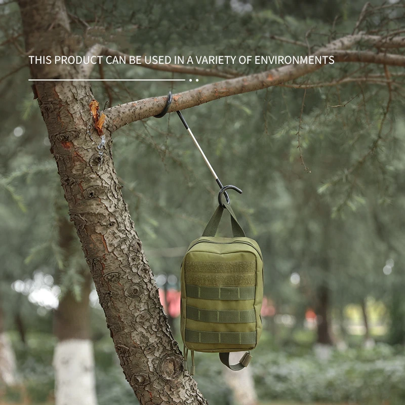 Outdoor Gas Lamp Hook Camping Multi-functional Metal Two-way Tent Lamp Pig Tail Hook S-type Double-headed Storage Hook