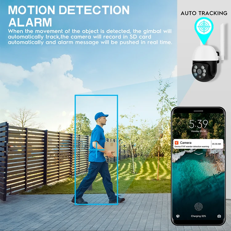 1080P Waterproof CMOS Sensor Video Recorder  Remote Alarm Push outdoor wireless wifi ip camera