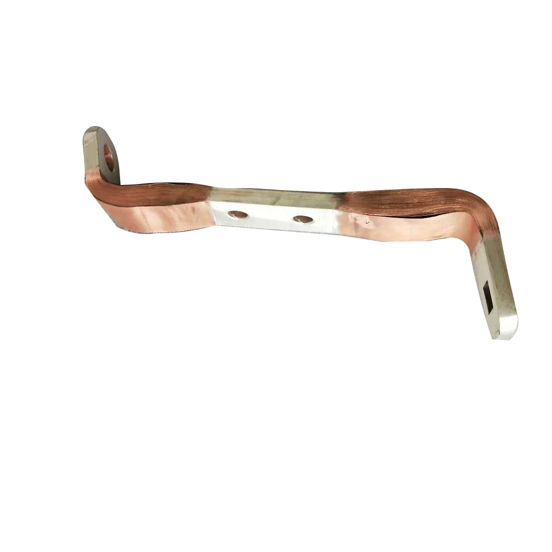 Flexible copper busbar laminated foils connector for switch