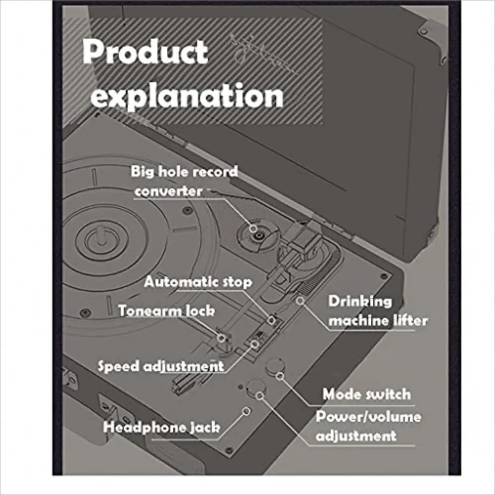Brand New Phonograph Gramophon With High Quality Air Freshener Phonograph