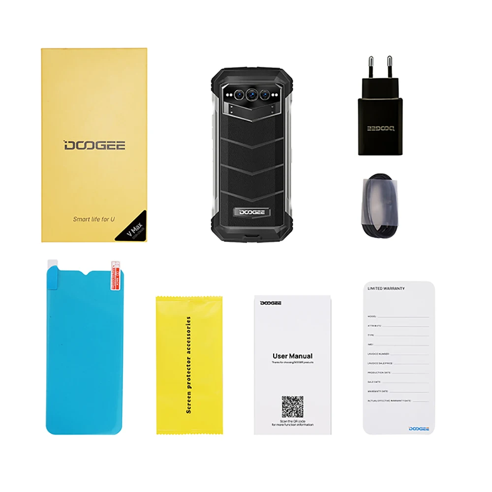 World Premiere DOOGEE V Max 5G Rugged Phone 22000mAh,12GB+256GB Cellphone 108MP Camera Smartphone 120Hz Dimensity 1080,Hi-Res