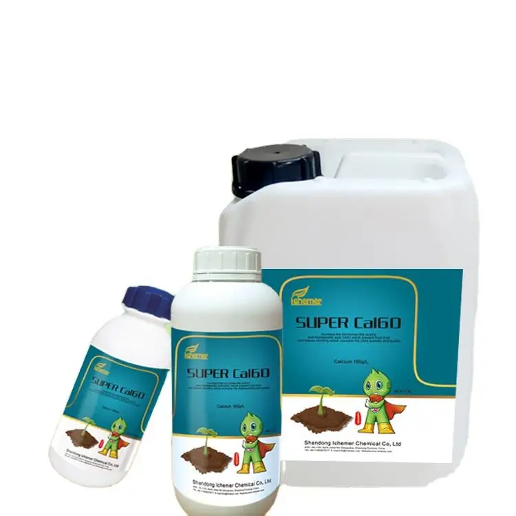 Ichemer super Cal60 agricultural used high efficient Calcium element liquid calcium vegetables fruits organic fertilizer