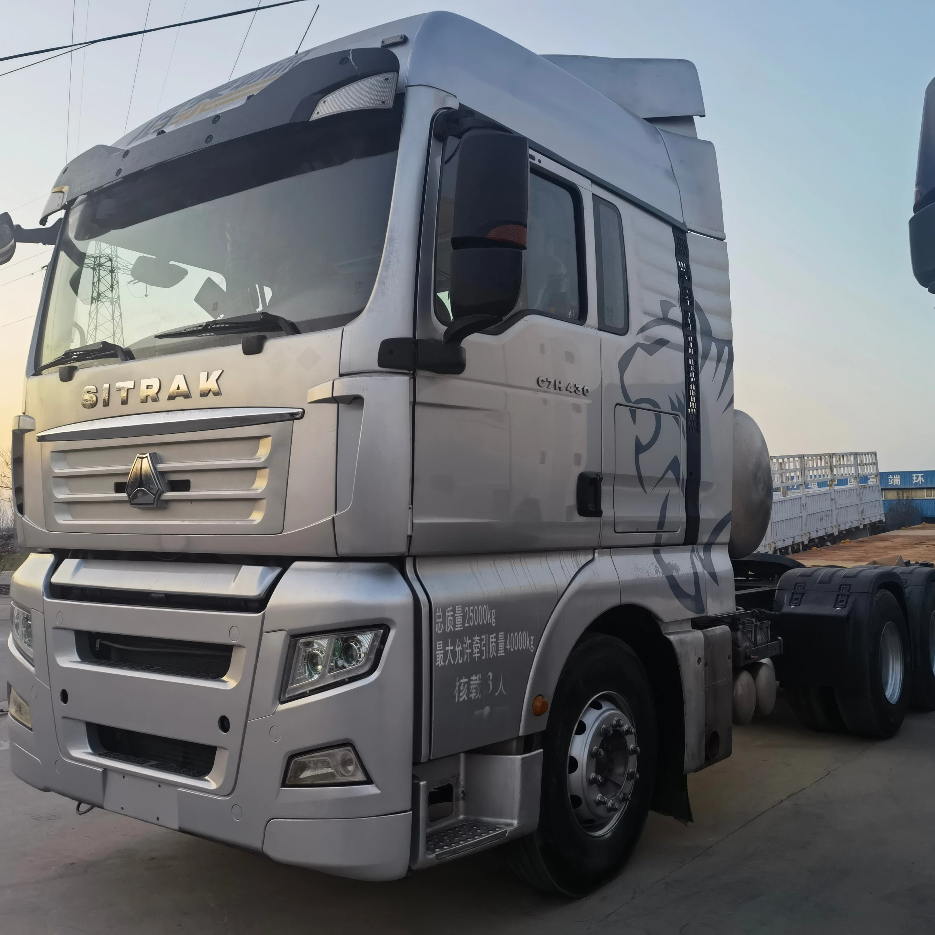 SITRAK грузовик с природным газом 430 л.с. трактор метановым CNG tractorFactory поставка Узбекистана
