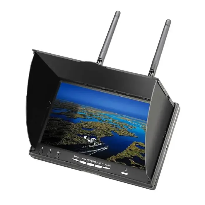 LCD5802D FPV Aerial Monitor 5.8G All-in-One 7-inch   FPV Monitor