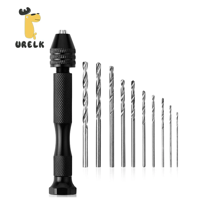 Twist Drill Diy Kit Hss Small Mini Micro Drill Bits Set Rotary Hand Tool With Aluminum Hand Drill Pin Vise Case