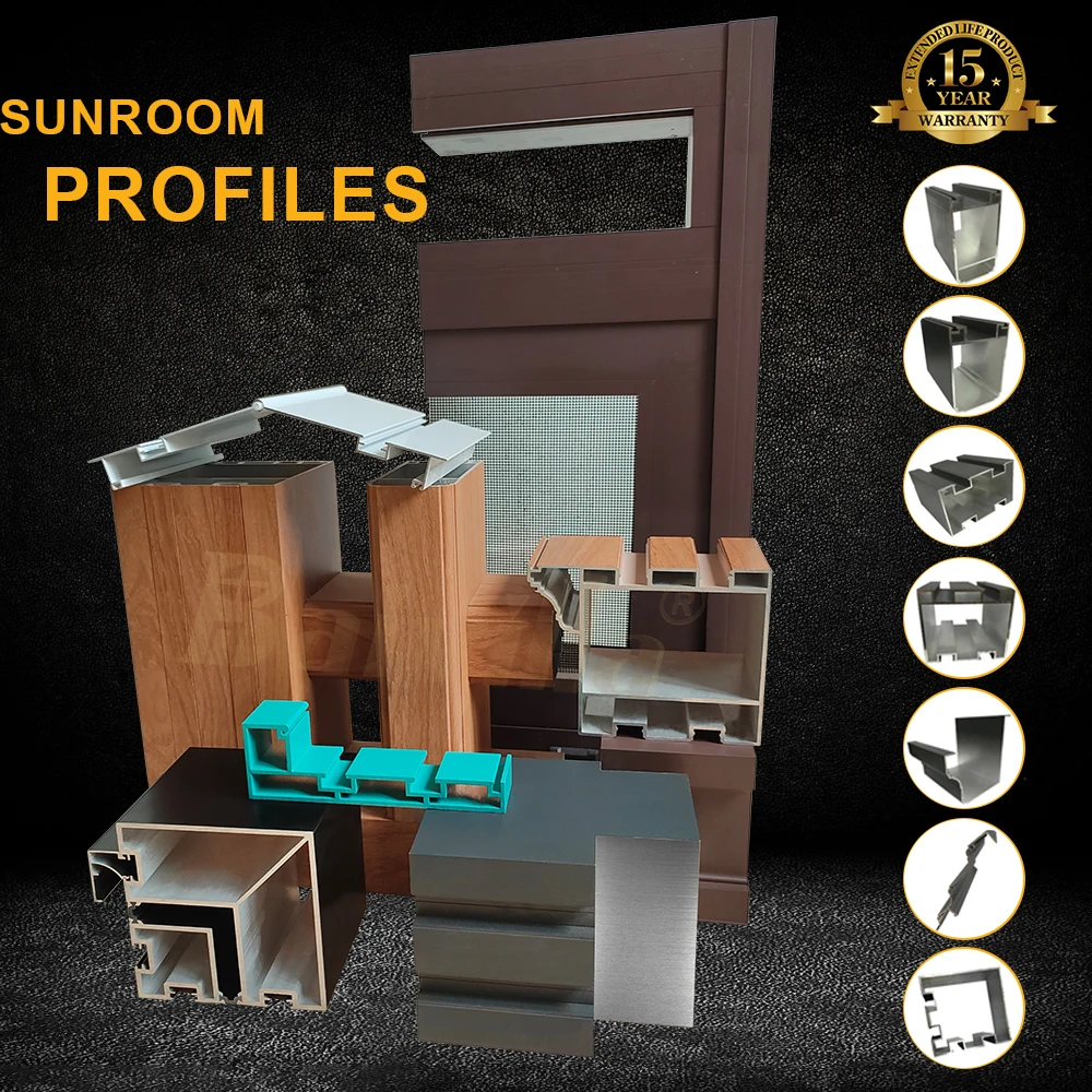 Modern winter garden construction solarium white sunroom aluminium glass sunroom for solarium