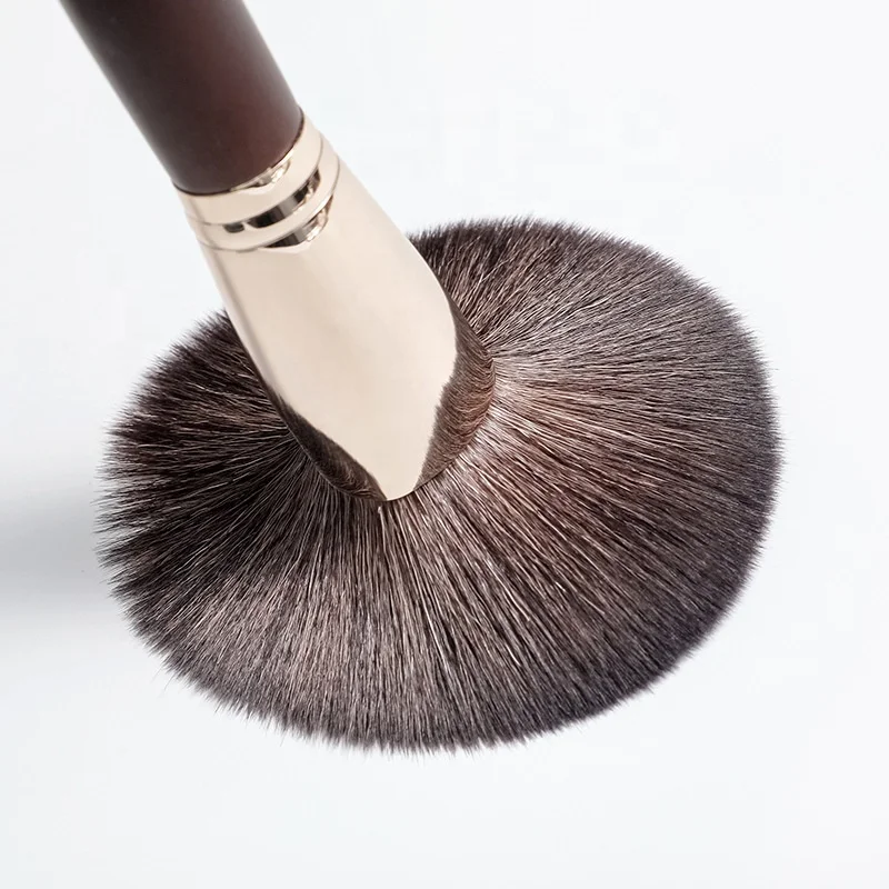 High Quality Low Price Brush Manufacturer Natural Hair Wood Handle Black Make up Brushes Cosmetic Custom Makeup Brush Set