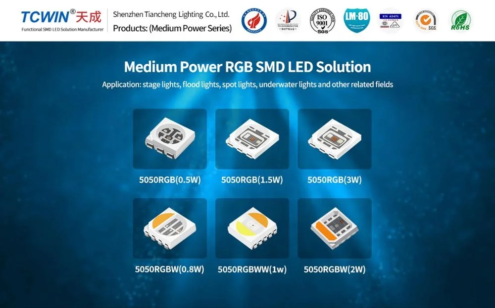 TCWIN  5050 RGB smd led with cree chip  for landscape lighting