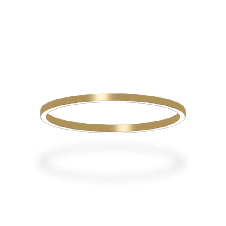 
HLINEAR LC4060-4040mm Glod/Silver Round Led Pendant Light Ceilling Lamp Linear Lighting Fixture Aluminum Profile With PC Diffuse 