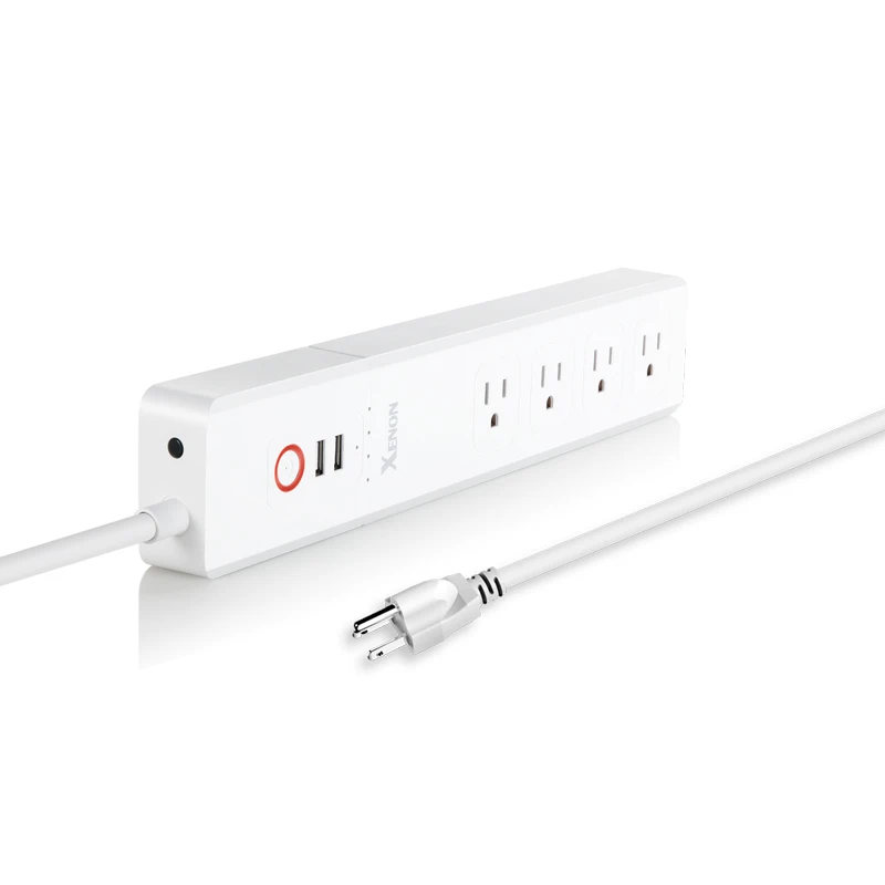 Xenon  Power Strip AC Outlet USB Charge Ports Extension Cord Neatly arranged plug and ports Multi Plug Strip Surge Protector
