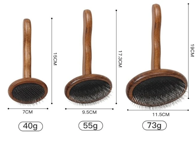 High-quality Wooden Handle Pet Brushes And Combs For Grooming eco-friendly Wooden Pet Care Kit