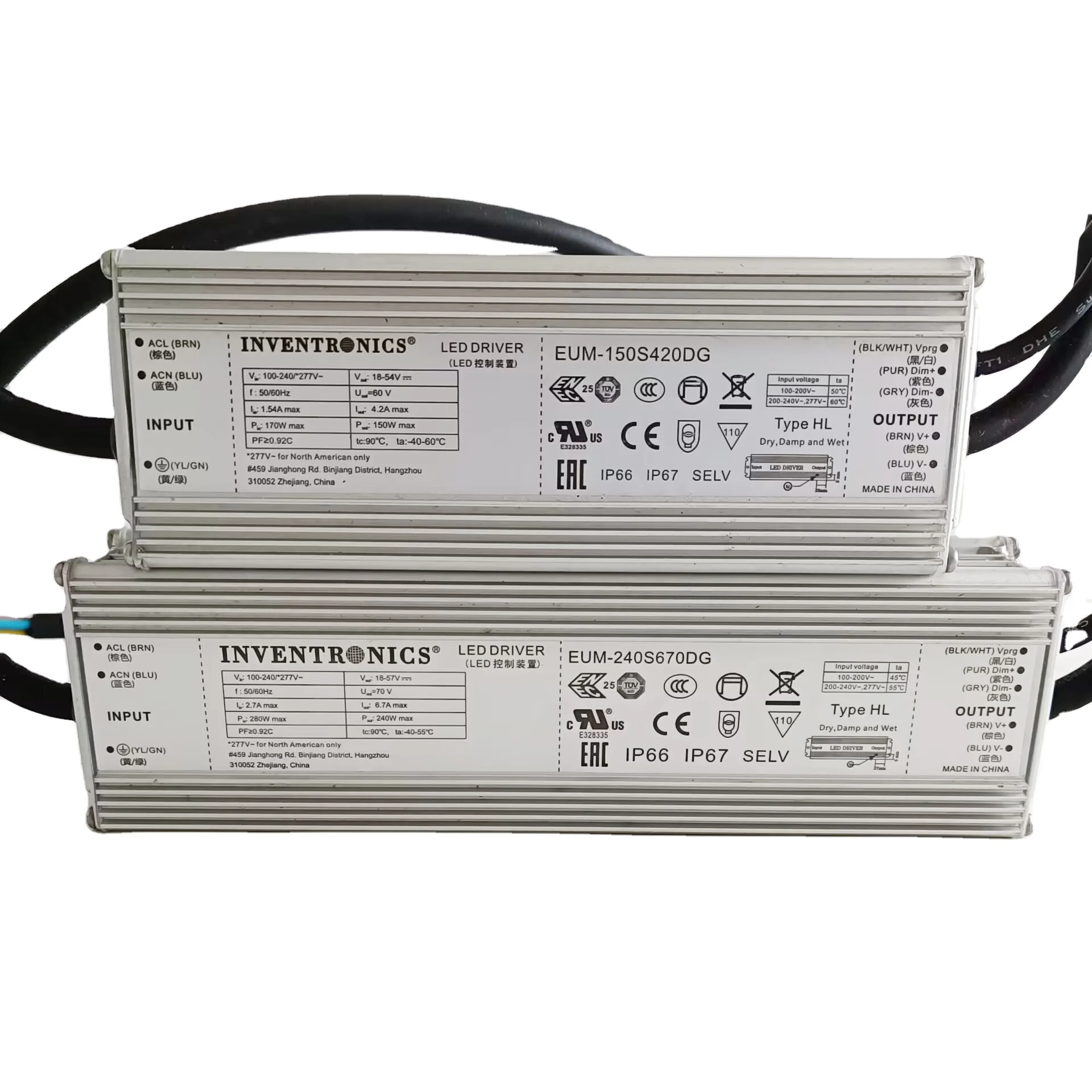 12W to 1200W global certificates high quality indoor and outdoor inventronics led driver all type 50w /150w /240w/300w/600w