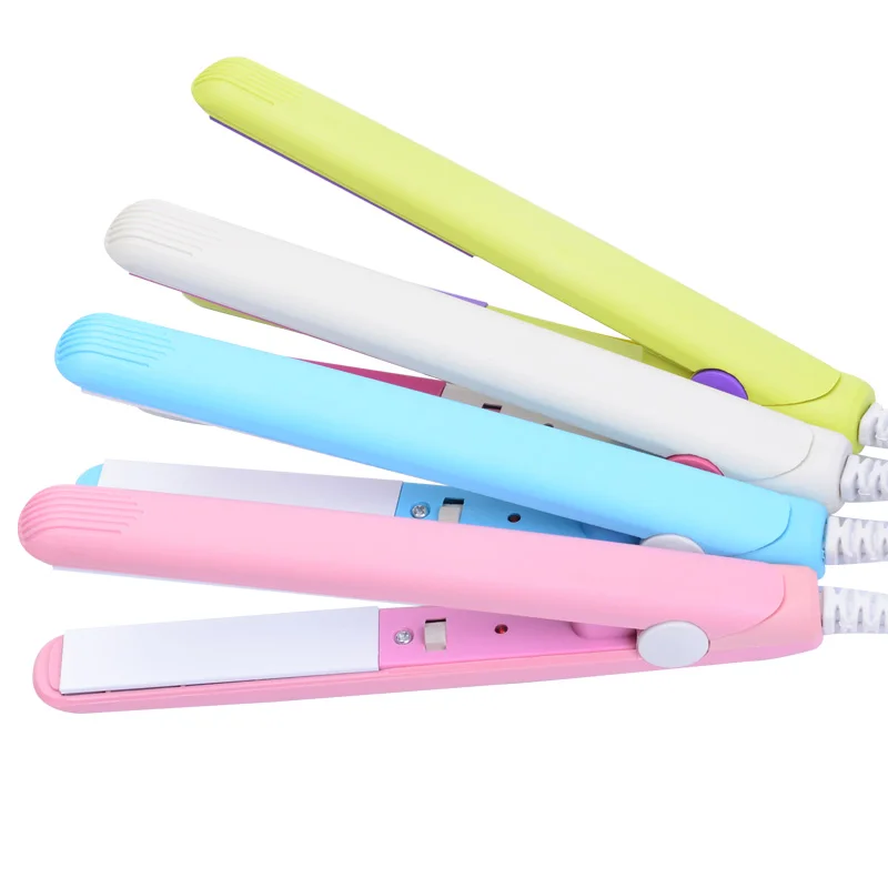 New Mini Hair Iron,  12v Car Charge Mini Hair Straightener with Colorful/