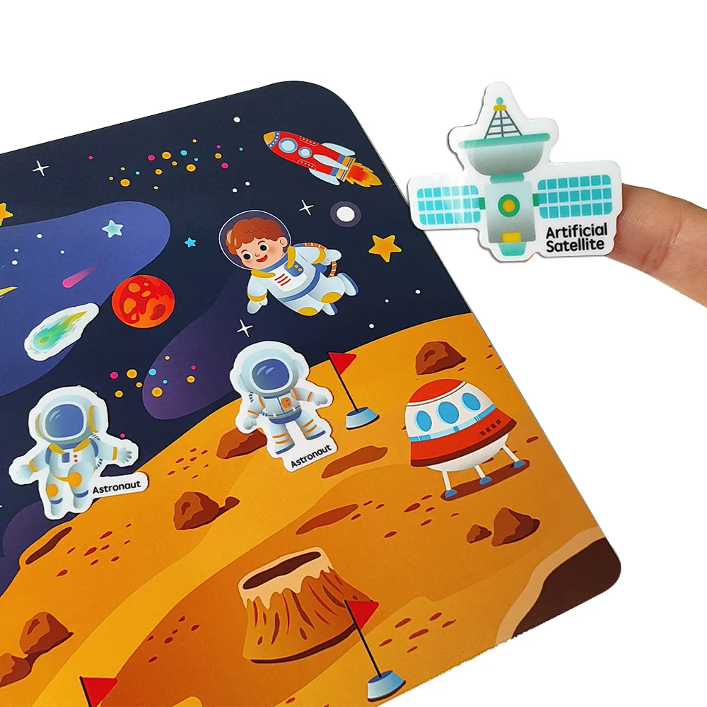 New Product Custom Stickers For Kids Baby Toys Safe Reusable Waterproof 3d Cute Stickers Jelly Stickers Print